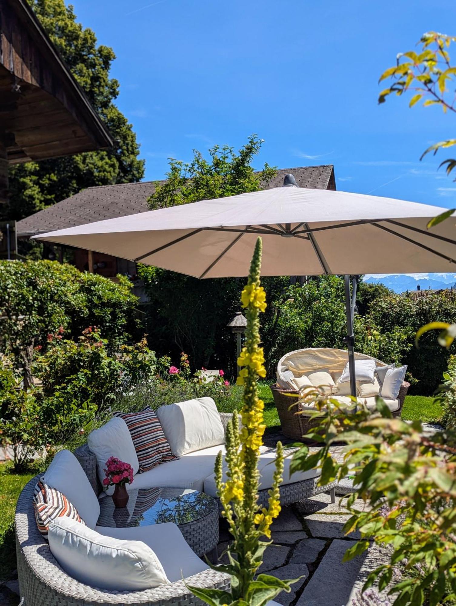 Swiss Mountain-Valley View Lodge Erlenbach im Simmental Buitenkant foto